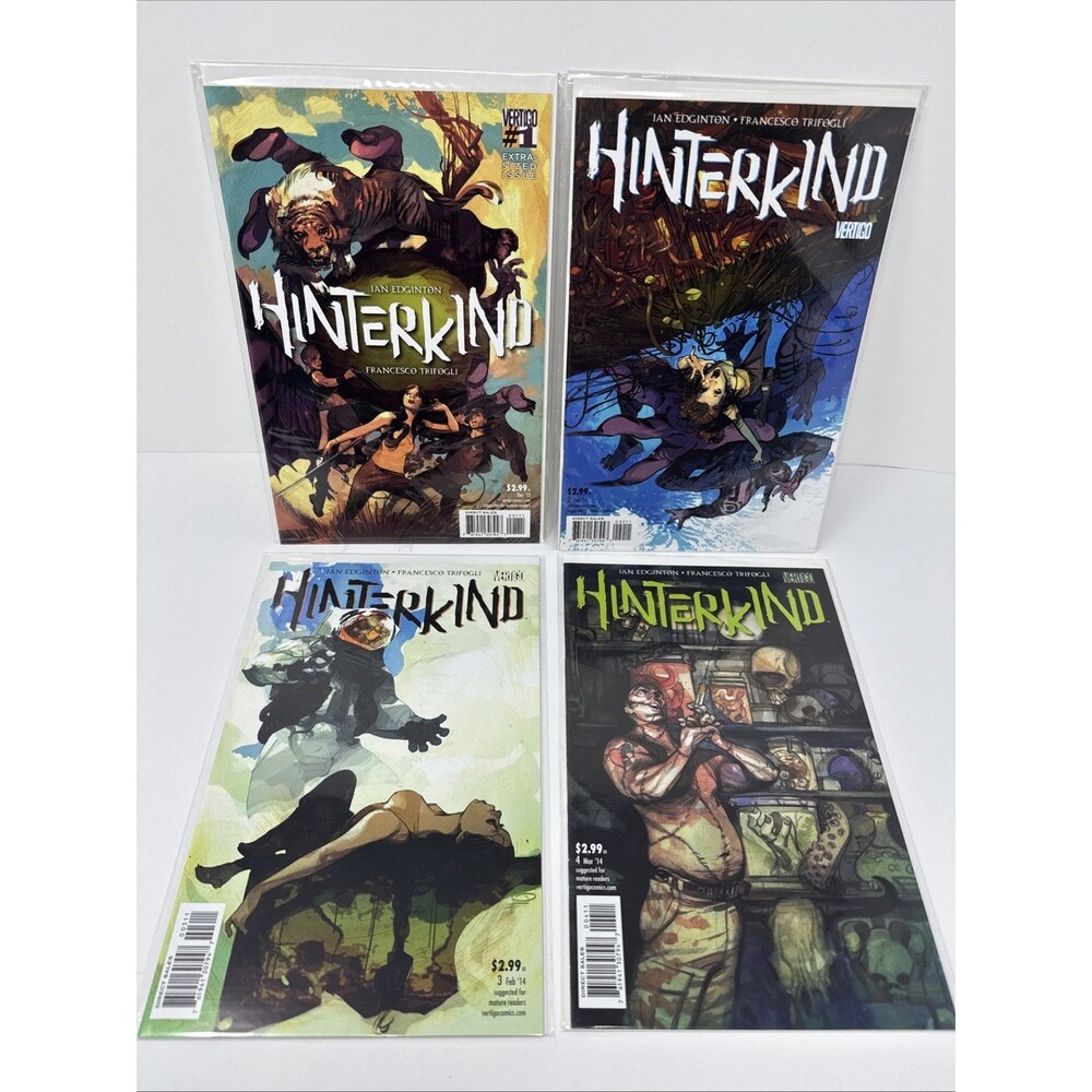 HUNTERKIND Comics 1-4 1 2 3 4 Ian Edginton Francesco Trifogli Vertigo